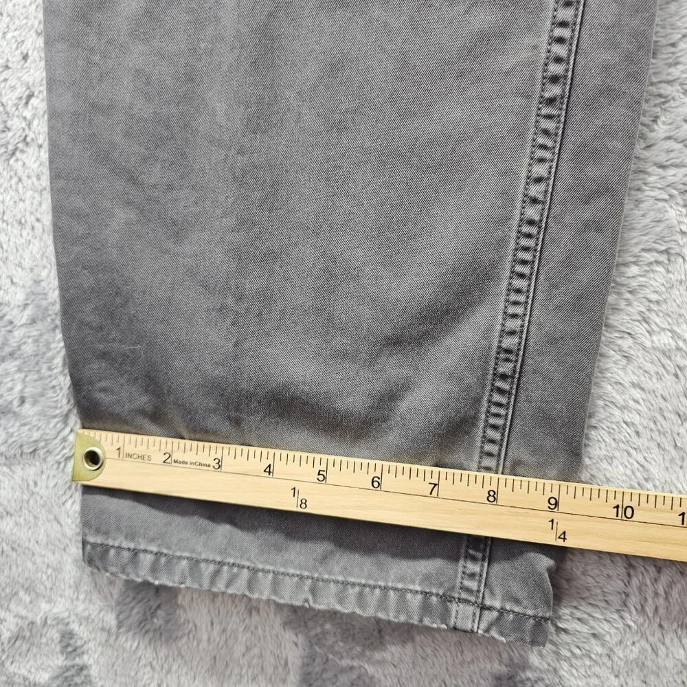 The North Face Pants Mens 38 (36x30.5) Canvas Outdoor Hiking Trousers Charcoal